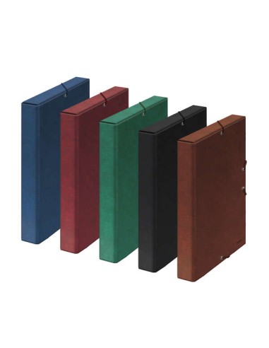 Dohe Caixa de Projetos Lombada 3cm - Porta-cartões na Lombada - Medidas 245x350x30mm - Fecho com Elásticos - Cartão Forrado com