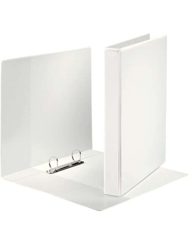 Esselte Canguro Plus Pasta de Anéis - Formato A4 - Capacidade para 230 Folhas - 2 Anéis de 25mm - Cor Branca