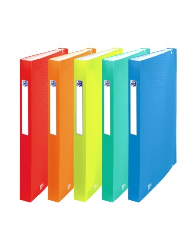Oxford Urban A4+ Classificador de 12 Posições - Capa de Plástico Translúcido - Ideal para Organizar Documentos - Cores Sortidas