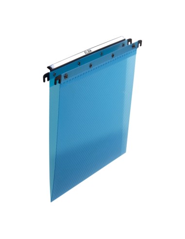 Elba Ultimate Pastas Suspensas para Gaveta A4 - Polipropileno Resistente - Transparente para Fácil Visibilidade - Cor Azul