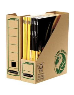 Fellowes Bankers Box Earth Porta-revistas A4 - Papelão Reciclado Certificação FSC - Cor Marrom