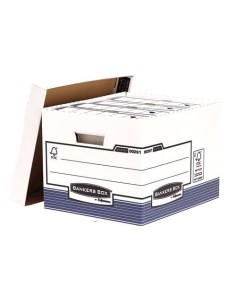 Fellowes Bankers Box Caixa de Arquivo - Montagem Automática Fastfold - Papelão Reciclado Certificação FSC