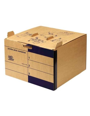 Fellowes Loeffs Pacote de 15 Contêineres de Arquivos Jumbo Plus - Cor Marrom
