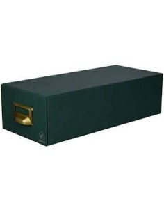 Mariola Fichário Cartonado Forrado em Geltex Nº2 para 1000 Fichas - Medidas 155x100x350mm - Resistente e Durável - Cor Verde