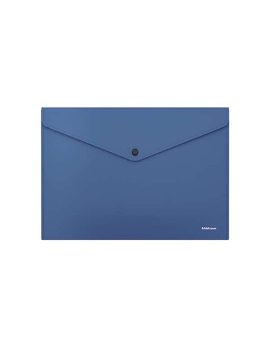 Erichkrause Fizzy Classic Pasta para Documentos A4 - Fabricado em Plástico Opaco - Textura Rugosa - Cor Azul