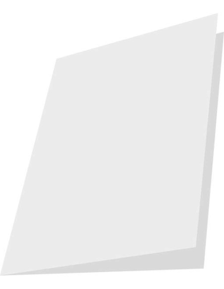 Pacote de 50 Subpastas de Cartolina 180g - Formato Folio - Fenda para Grampo - Cor Branca