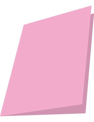 Pacote Mariola com 50 Subpastas de Cartolina 180g - Formato Folio - Ranhura para Fastener - Cor Rosa