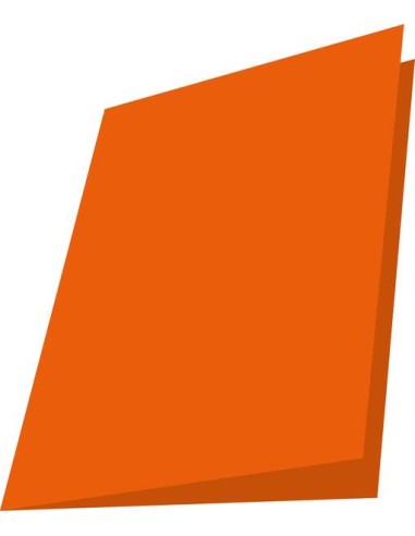 Mariola Pacote de 50 Subpastas de Cartolina 180g - Formato A4 - Ranhura para Fastener - Cor Laranja