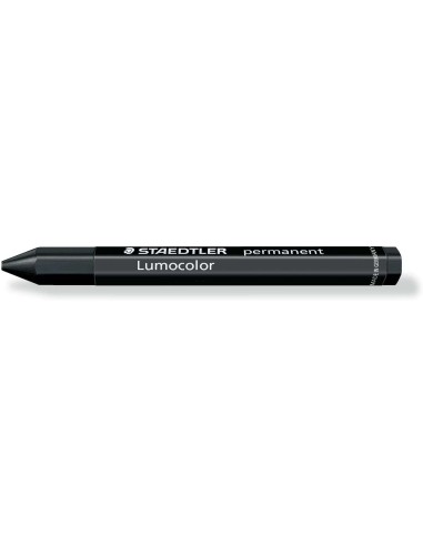 Staedtler Lumocolor Permanent Omnigraph 236 Cera Permanente Hexagonal - Resistente à Água - Diâmetro 12mm Aprox - Cor Preta