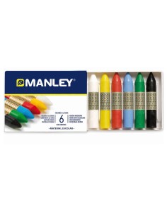 Manley Pack de 6 Ceras Macias de Traço Suave - Ideal para Técnicas e Aplicações Variadas - Ampla Gama de Cores - Cores Sortidas 2