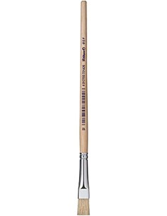 Pelikan Pincel Série 613F Nº6 - Pincel de Ponta Chata de Pelo Natural - para Cores Pastosas - Ideal para Pinturas a Óleo, Acríl
