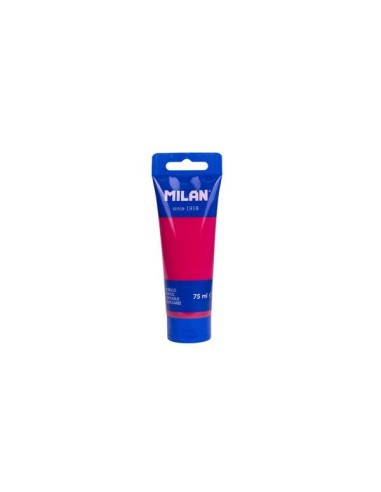 Milan Tubo de Tinta Acrílica 75ml - Pigmentos de Alta Qualidade - Misturável - Cor Rosa Hibisco