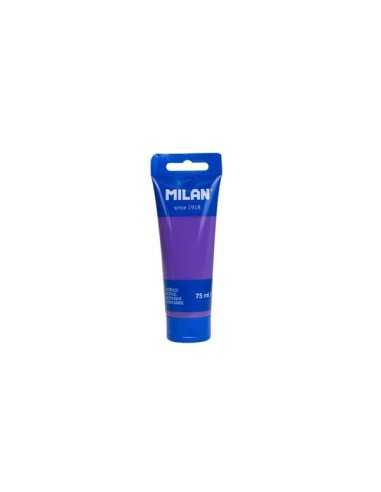 Tubo de Tinta Acrílica Milan 75ml - Pigmentos de Alta Qualidade - Misturável - Cor Violeta