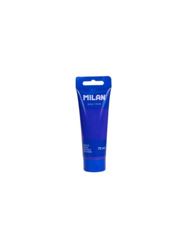 Milan Tubo de Tinta Acrílica 75ml - Pigmentos de Alta Qualidade - Misturável - Cor Azul Marinho