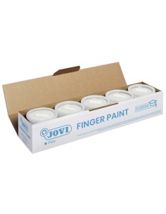 Jovi Pote de Tinta de Dedos - 125ml Tinta de Dedos - Cores Misturáveis - Textura Gelatinosa - Lavável - sem Glúten Nem Alérgeno