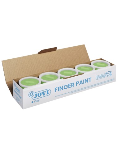 Jovi Pote de Tinta para Dedos - 125ml - Cores Misturáveis - Textura Gelatinosa - Lavável - sem Glúten Nem Alérgenos - Não Tóxic