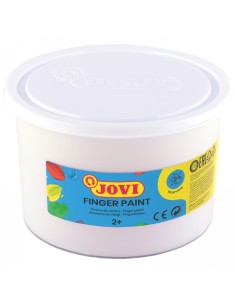 Jovi Finger Paint Frasco de 500ml Tinta de Dedos - Ingredientes Naturais - Cores Misturáveis - Textura Gelatinosa - Lavável - C