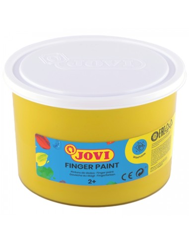Jovi Finger Paint Frasco de 500ml Tinta de Dedos - Ingredientes Naturais - Cores Misturáveis - Textura Gelatinosa - Lavável - C