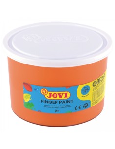 Jovi Finger Paint Pote de 500ml Tinta de Dedos - Ingredientes Naturais - Cores Misturáveis - Textura Gelatinosa - Lavável - sem
