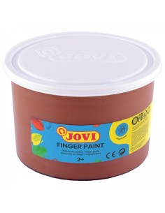 Jovi Finger Paint Frasco de 500ml Tinta de Dedos - Ingredientes Naturais - Cores Misturáveis - Textura Gelatinosa - Lavável - C