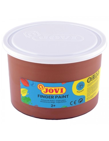 Jovi Finger Paint Frasco de 500ml Tinta de Dedos - Ingredientes Naturais - Cores Misturáveis - Textura Gelatinosa - Lavável - C
