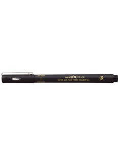 Uni-ball Uni Pin 500 Marcador Calibrado Brush Extra Fino - Ponta Poliacetal - Tinta Pigmentada Resistente à Água e Luz - Cor Pr 2