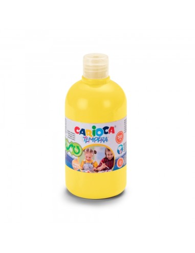 Carioca Garrafa de Têmpera 500ml - Cores Superlaváveis - Fáceis de Misturar - Aplicável em Materiais Porosos - Alta Opacidade -