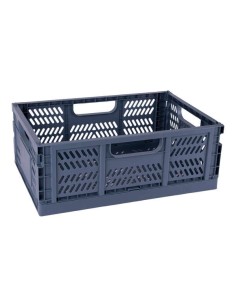 Caixa de Plástico Dobrável e Empilhável Apli Up North - Tamanho 430x290x160mm - Ideal para Ferramentas, Brinquedos, Roupa etc..