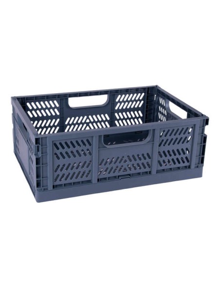 Caixa de Plástico Dobrável e Empilhável Apli Up North - Tamanho 430x290x160mm - Ideal para Ferramentas, Brinquedos, Roupa etc..