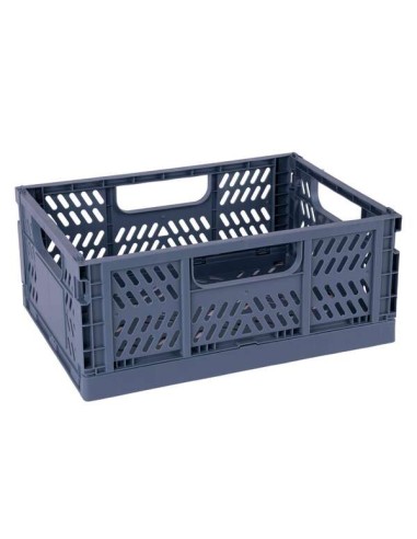 Apli Up North Pack de 2 Caixas de Plástico Dobráveis e Empilháveis - Tamanho 290x210x120mm - Ideal para Ferramentas, Brinquedos