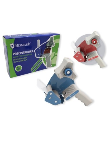 Bismark New Line TD1201 Seladora - Lâmina de Aço Temperado - Pegada Ergonômica - Cores Vermelha e Azul Aleatórias