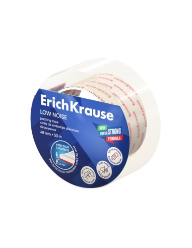 Erichkrause Fita Adesiva de Baixo Ruído - Medidas 48mmx50m - Transparente