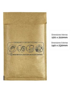 Caixas de Arquivo Fellowes Bankers Nº12 Pacote de 10 Envelopes Almofadados com Bolhas 120x210 mm 2