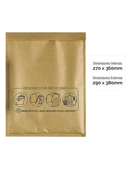 Caixas de Arquivo Fellowes Bankers Nº18 Pacote de 10 Envelopes Almofadados com Bolhas 270x360 mm