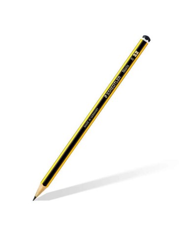Staedtler Noris 120-1 Lápis de Grafite Hexagonal - Mina B - Resistência à Quebra - Madeira de Florestas Sustentáveis