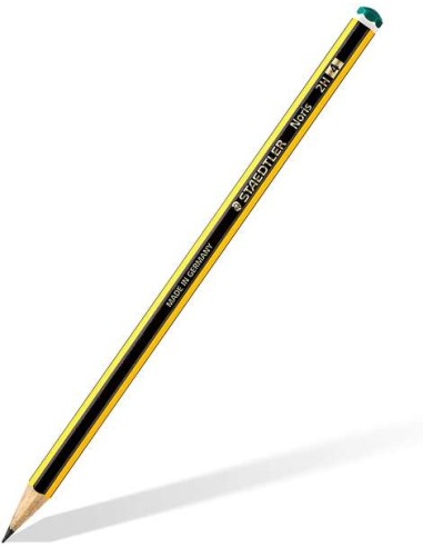 Staedtler Noris 120-4 Lápis de Grafite Hexagonal - Mina 2H - Resistência à Quebra - Madeira de Florestas Sustentáveis