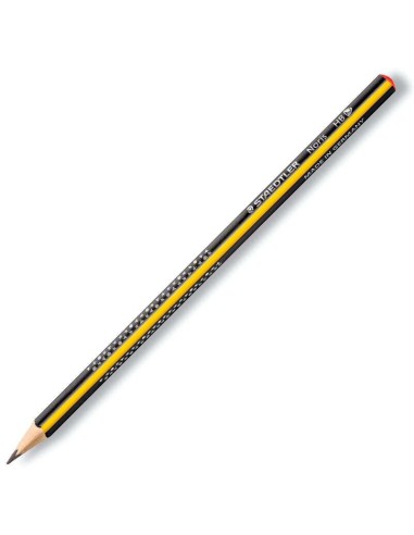 Staedtler Noris 183 Lápis de Grafite Triangular - Mina HB Ultrarresistente de 2mm - Madeira de Florestas Sustentáveis