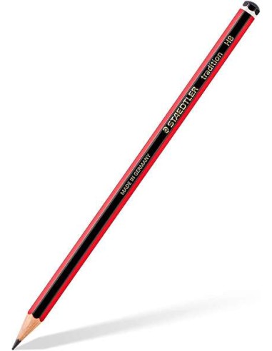 Staedtler Tradition 110 Lápis de Grafite Hexagonal - Mina HB - Resistência à Quebra - Madeira de Florestas Sustentáveis