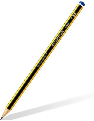 Staedtler Noris 120-3 Lápis de Grafite Hexagonal - Mina H - Resistência à Quebra - Madeira de Florestas Sustentáveis