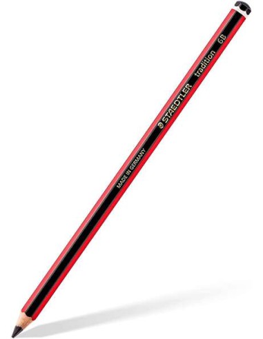 Staedtler Tradition 110 Lápis de Grafite Hexagonal - Mina 6B - Resistência à Quebra - Madeira de Florestas Sustentáveis