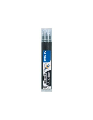 Conjunto de 3 Recargas Pilot para Frixion Ball / Frixion Clicker - Tinta Gel Apagável - Ponta de Esfera 0.7mm - Traço 0.4mm - C