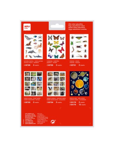 Apli Gomets Temáticos Realistas Animais Marinhos - 30 Gomets Temáticos por Bolsa - Imagens Realistas de Animais Marinhos - Ades