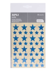 Apli Gomets Estrela Holográfica - Tamanho 12,5mm e 19,5mm - Adesivo Permanente - 120 Gomets por Saco - Desenvolvimento de Habil