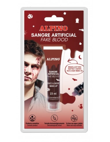 Alpino Frasco de Sangue Artificial 15ml - Textura Viscosa - Cor Realista - Testado Dermatologicamente - Sai com Água e Sabão