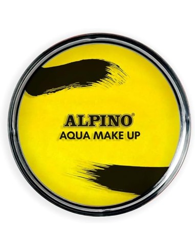 Alpino Aqua Make-up Pó de Maquiagem Facial Aquarelável - Sai com Água e Sabão - Cor Amarela