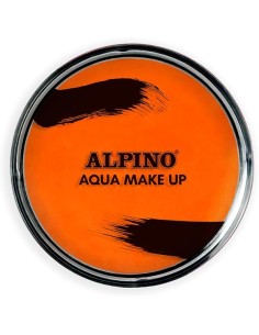 Alpino Aqua Make-up Pó de Maquiagem Facial Aquarelável - Sai com Água e Sabão - Cor Laranja