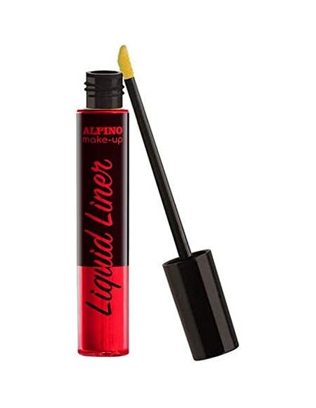 Alpino Make-up Liquid Liner Pack com 2 Frascos de Maquiagem Líquida com Aplicador - Sai com Água - Testado Dermatologicamente -