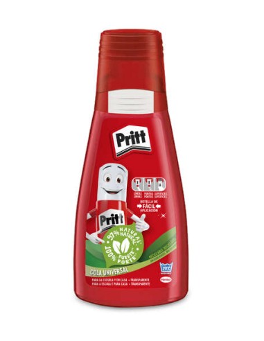 Pritt Cola Universal Líquida Transparente 100g - Ideal para Artesanato - Lavável - Sem Solventes - Cola Diferentes Materiais