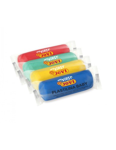 Jovi My First Plasticina Estojo de 4 Pastilhas de Plasticina 38g - Super Macia - Estimula Criatividade e Sensibilidade Tátil - 