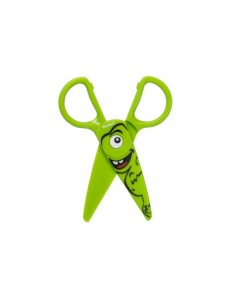 Dahle 54678 Kids Tesoura Infantil 12cm para os Pequenos - Lâminas de Plástico - Pontas Arredondadas - Modelo Dino - Cor Verde 2